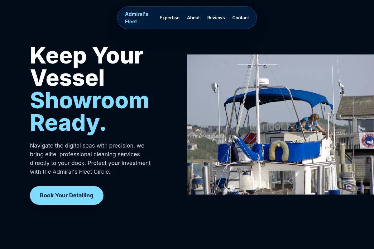 Vessel Boat Cleaning