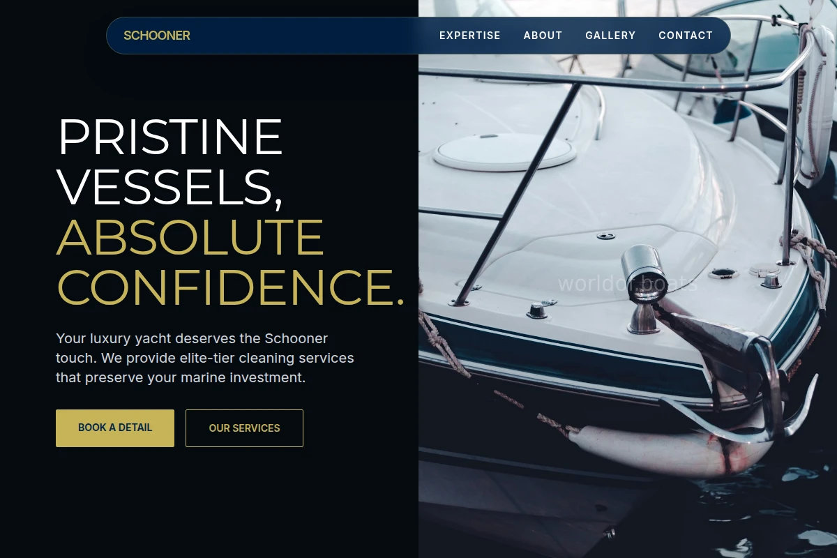 Schooner Boat Cleaning